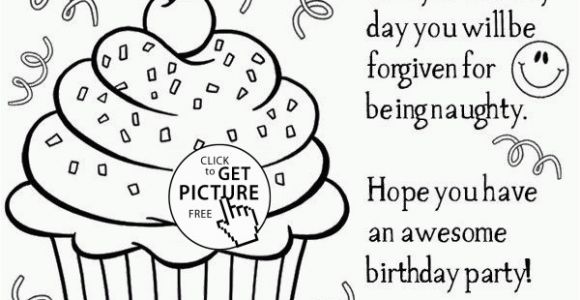 Birthday Cupcake Coloring Page Happy Birthday Cupcake Coloring Page for Kids Holiday