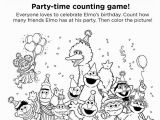 Birthday Party Coloring Pages for Kids 1288 Elmo Free Clipart 5