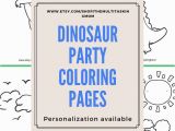 Birthday Party Coloring Pages for Kids Dinosaur Party Coloring Pages