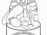 Birthday Party Coloring Pages for Kids Personalized Printable Rainbow Spa Party Cake Favor