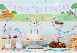 Birthday Party Wall Murals Kids Birthday Banners Gifts