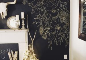 Black and Gold Wall Mural Faux Wallpaper Gold Paint Marker Wall Mural