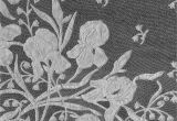 Black and White Flower Wall Mural Murals Of Italian Stole by V&a 3000mm X 2400mm