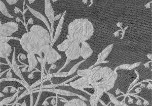 Black and White Flower Wall Mural Murals Of Italian Stole by V&a 3000mm X 2400mm