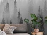 Black and White forest Mural Wallpaper 233 Best forest Wall Murals Images In 2019