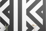 Black and White Mural Ideas Zig Zag Black and White Wallpaper Mural Muralswallpaper