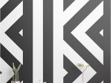 Black and White Mural Ideas Zig Zag Black and White Wallpaper Mural Muralswallpaper