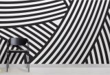 Black and White Murals for Walls Walmer Layered Black and White Wall Mural