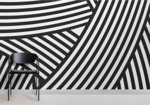 Black and White Murals for Walls Walmer Layered Black and White Wall Mural