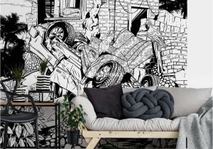 Black and White Wall Mural Wallpaper Ft 6556 Fototapete Drawstore Pickup