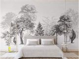 Black and White Wall Mural Wallpaper Sumotoa 3d Mural Wall Stickers Decoration Custom Minimalist