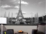 Black and White Wall Murals Of Paris Apartment Decor without Painting