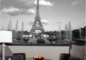 Black and White Wall Murals Of Paris Apartment Decor without Painting