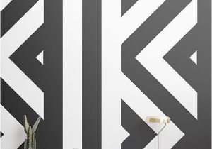 Black and White Wallpaper Murals for Walls Zig Zag Black and White Wallpaper Mural Muralswallpaper