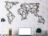Black and White World Map Wall Mural World Map Metal Wall Art Nyc Apartment