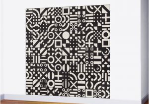 Black Art Wall Murals Black and White Irregular Geometric Pattern Print Design Wall Mural
