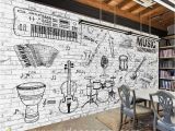 Black Art Wall Murals Custom Size Diy Living Room Wall Murals