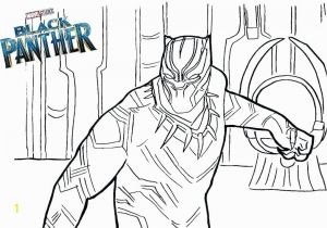 Black Panther Superhero Coloring Pages Black Panther In Marvel Coloring Page Free Printable Coloring