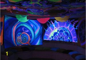 Blacklight Murals We are Going to Hang Black Sheets On the Walls and Encourage Our