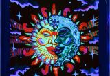 Blacklight Wall Murals Details About Psychedelic Om Sun Moon Uv Tapestry Fluorescent