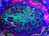 Blacklight Wall Murals Fluorescent Art Fluid Art Painting Blacklight Art Painting On