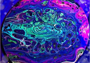 Blacklight Wall Murals Fluorescent Art Fluid Art Painting Blacklight Art Painting On