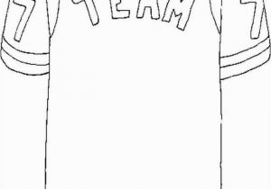 Blank Football Jersey Coloring Page 25 Blank Football Jersey Coloring Page