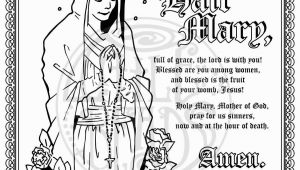 Blessed Mother Coloring Page Blessed Mother Coloring Page Luxury Hail Mary Coloring Page