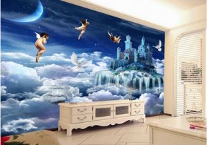 Blue Angels Wall Mural Beibehang Customized Mural Paintings Creative Dreams Angel