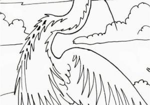 Blue Heron Coloring Page Great Blue Heron Embroidery Pattern Coloring Page