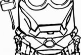 Blue Iron Man Coloring Pages Iron Man Minion with Images