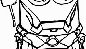 Blue Iron Man Coloring Pages Iron Man Minion with Images