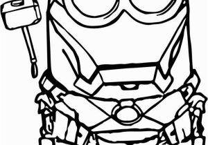 Blue Iron Man Coloring Pages Iron Man Minion with Images