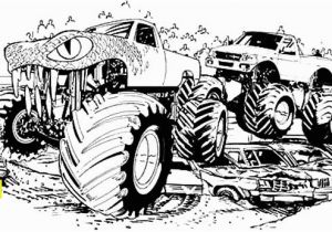 Blue Thunder Monster Truck Coloring Pages Blue Thunder Monster Jam Coloring Pages