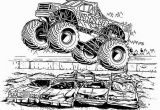 Blue Thunder Monster Truck Coloring Pages Blue Thunder Monster Truck Coloring Page Kids Play Color