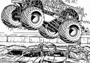 Blue Thunder Monster Truck Coloring Pages Monster Truck Blue Thunder Monster Truck Coloring Page