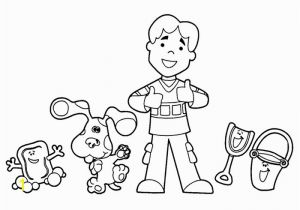 Blues Clues Coloring Pages Birthday Blues Clues Coloring Pages Inspirational Blues Clues Colouring Pages