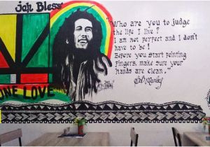 Bob Marley Wall Mural Bob Marley On the Wall Picture Of Gabriels Food Kalibo