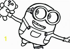 Bob the Minion Coloring Pages Minion Drawing Bob at Getdrawings