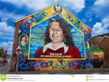 Bobby Sands Wall Mural Bobby Sands Mural Redaktionelles Stockfotografie Bild Von