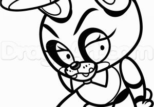 Bonnie Five Nights at Freddy S Coloring Pages Draw Chibi toy Bonnie Five Nights at Freddys Step by