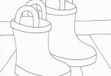 Boot Coloring Page Rain Boots Coloring Page From Weefolkart