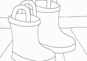 Boot Coloring Page Rain Boots Coloring Page From Weefolkart