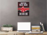 Boston Red sox Wall Murals Boston Red sox Brickyard Design Ficially Licensed Mlb Printed Canvas Art