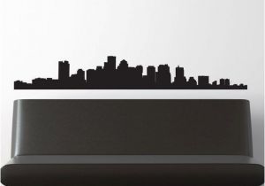 Boston Skyline Wall Mural Boston Skyline Wall Decal Vinyl Sticker 46 Free by Urbandecal