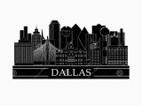 Boston Skyline Wall Mural Dallas Skyline Silhouette Vector at Vectorified