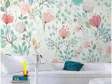 Botanical Tale Floral Wall Mural 36 Best Teal Feature Wall Images