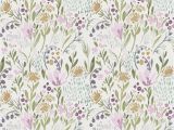 Botanical Tale Floral Wall Mural Swedish Sun Wallpaper Watercolor Spring Fling Wallpaper