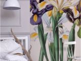 Botanicals Floral Wall Mural Iris Xiphium Mural New York Botanical Garden From £60 Per