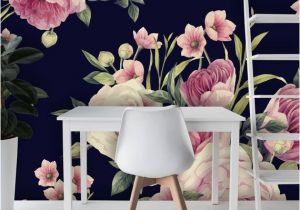 Botanicals Floral Wall Mural Removable Wallpaper Mural Peel & Stick Spring Floral